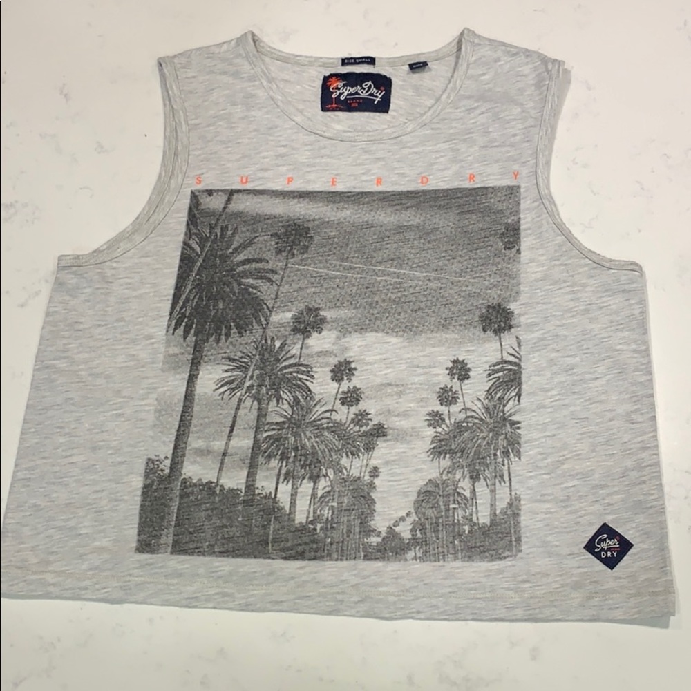 Grey Superdry tank top
